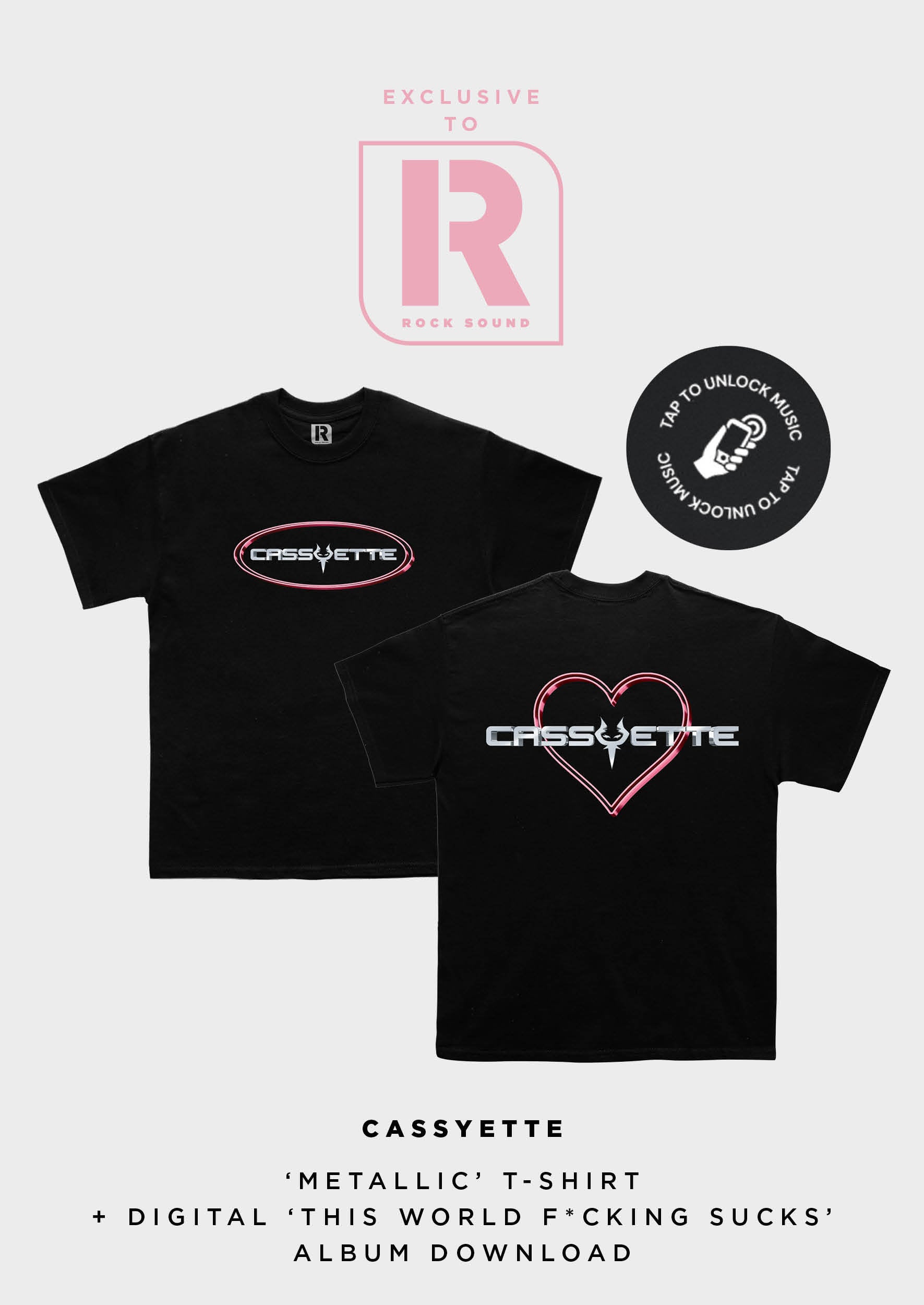 Cassyette x Rock Sound x 'This World F*cking Sucks' Album T-shirt