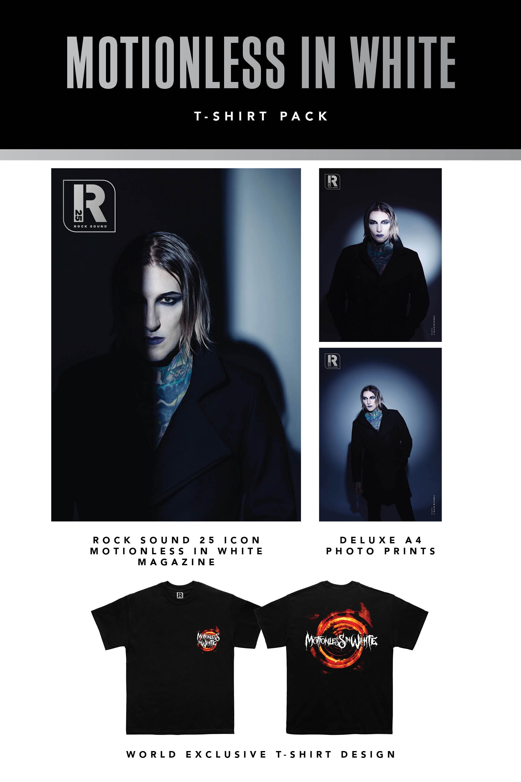 Rock Sound Issue 312 - Motionless In White T-Shirt Pack