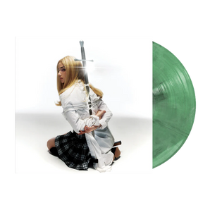 Zig : Vinyle LP vert menthe avec marbre noir et blanc 