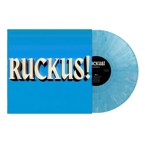 RUCKUS! Vinyle LP bleu et blanc tourbillonnant limité